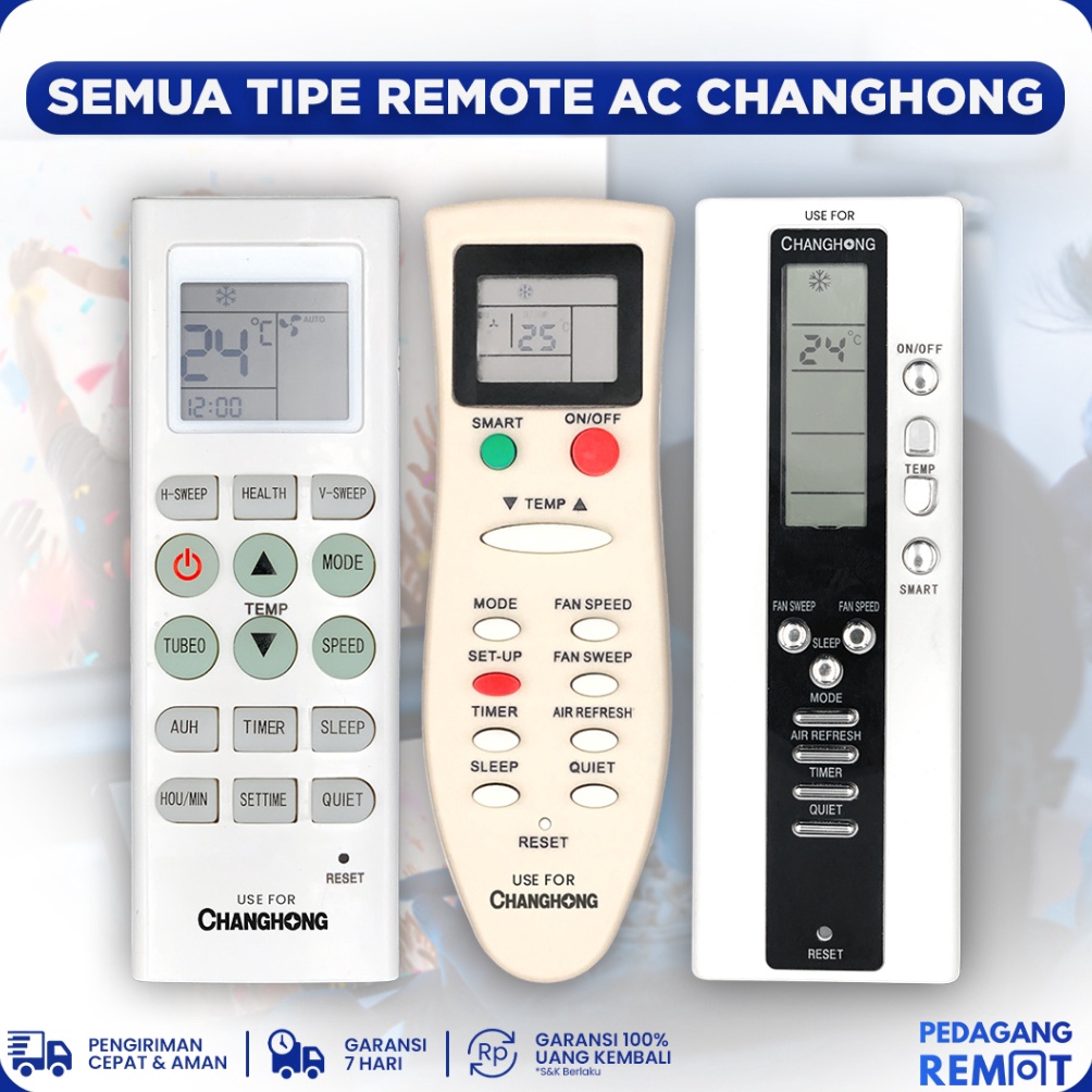 BERKUALITAS REMOT REMOTE AC CHANGHONG