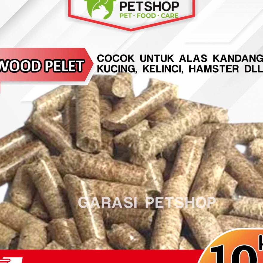 Terlaris WOOD PELET 1KG ALAS KANDANG KUCING KELINCI WOOD PELLET LOKAL 1 KG  KHUSUS GOJEKGRAB