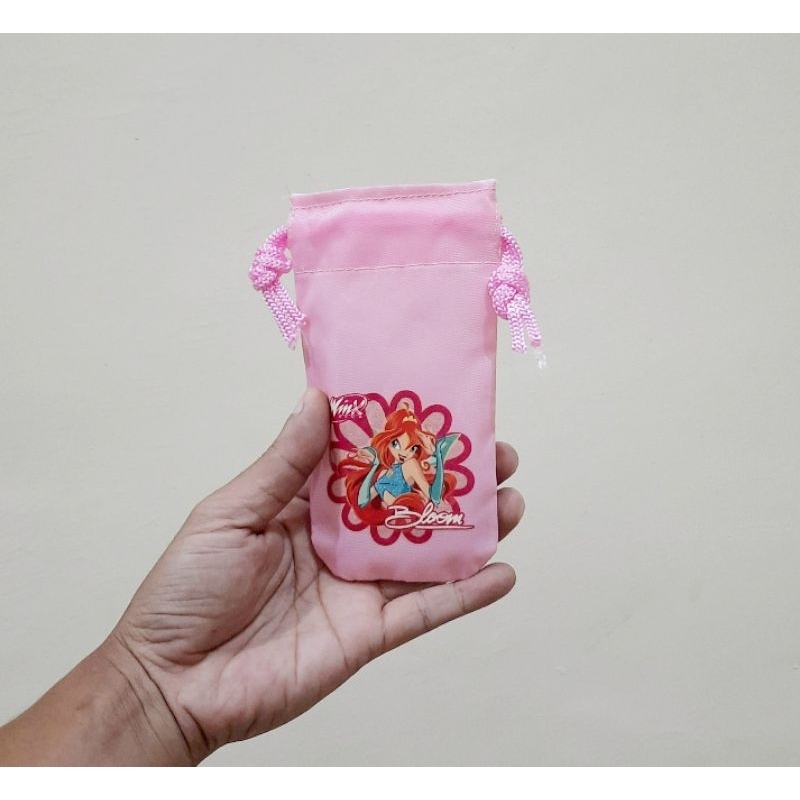 Dompet Serut Anak Karakter Bloom Winx Club Original Size 8 X 14 Cm/ Dompet Anak