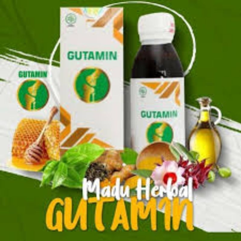 Madu Gutamin Herbal Obat Kolesterol Tinggi dan Asam Urat Nyeri Sendi