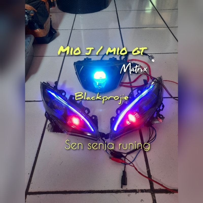 REFLEKTOR MIO J PROJIE BILED MATRIX MIO J LAMPU SEN SENJA ALIS DRL MIO J