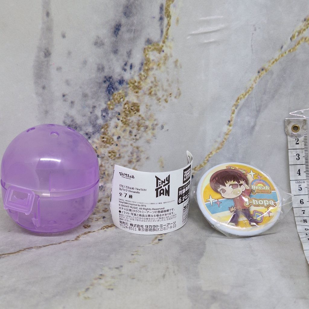 Tinytan J Hope Pita Dynamite Pin Badge Bros BTS Gashapon Gachapon Gacha Tiny Tan Jhope