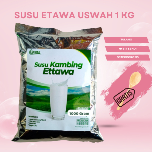 

Susu Kambing Etawa USWAH 1KG Untuk Tulang, Penderita Diabetes, Kolesterol, Maag, Asam Lambung, Etawaku