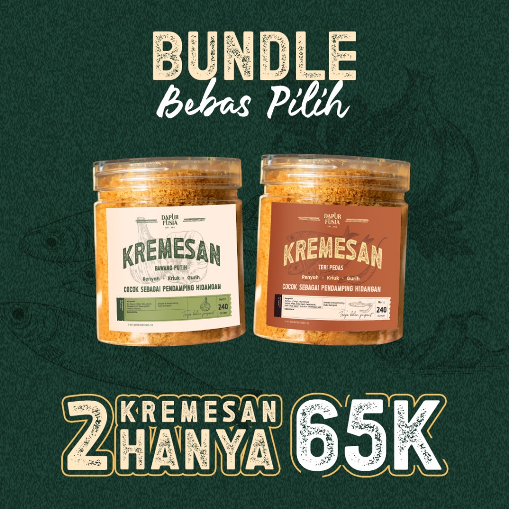 

PAKET BUNDLE KREMESAN BEBAS PILIH KREMESAN PREMIUM SNACK BUMBU TABUR MAKANAN