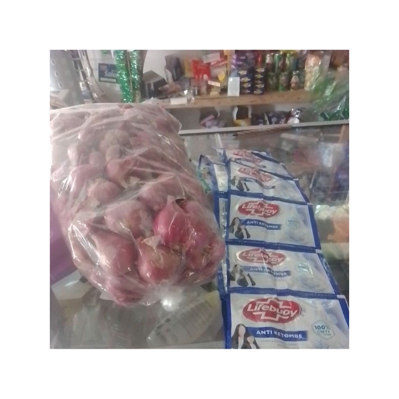

KARDUS PAKET BAWANG MERAH +SAMPO LIFBOY 2 RENTENG