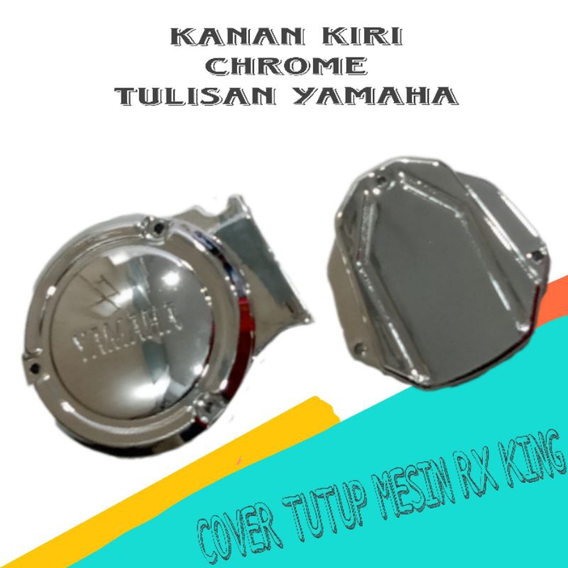 COVER TUTUP BLOK MAGNET CHROME RX KING