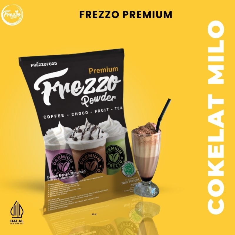 

Bubuk Minuman Rasa Coklat Milo Premium Frezzo 1kg/ Minuman Murah dan Enak Frezzo Premium