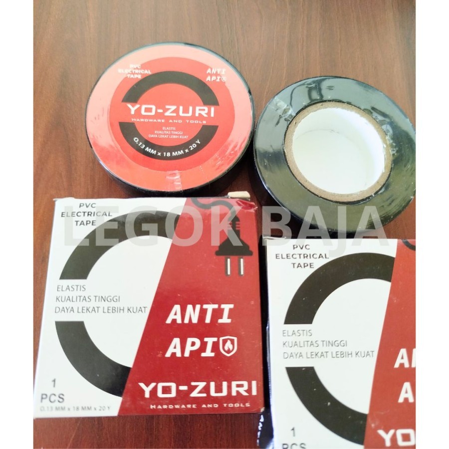 Isolasi Listrik Isolatip Kabel Listrik Lakban Hitam Anti Api Lengket dan Kuat