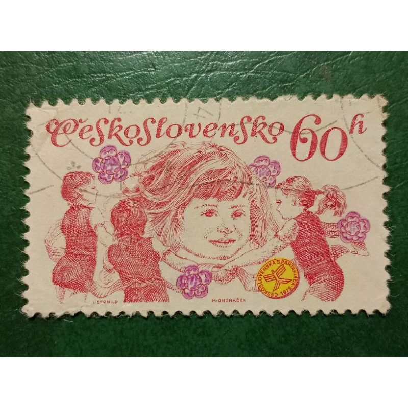 

Prangko Cekoslovakia 60 Haleru Children's Tahun 1975 USED