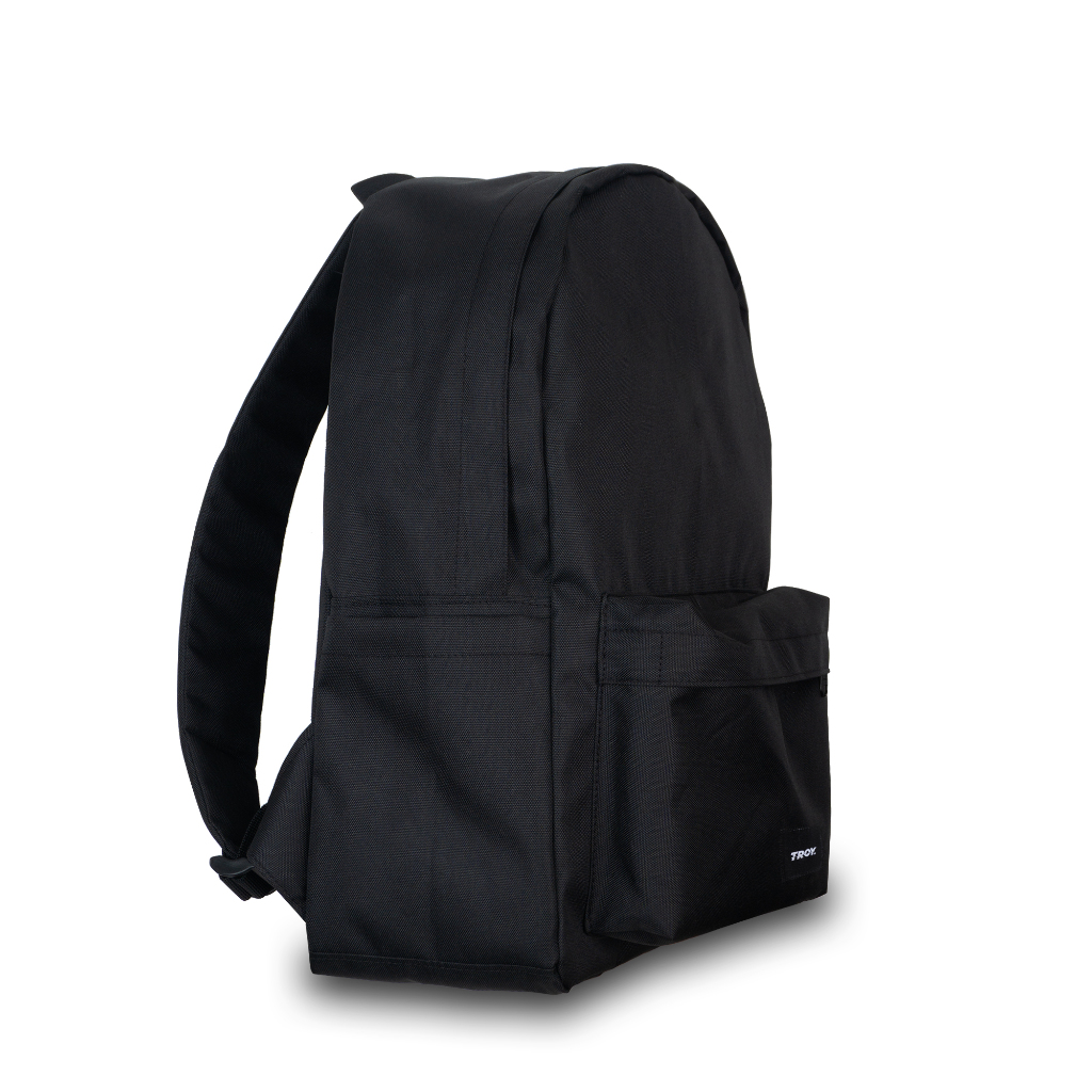 Troy Company Backpack Black Square - Tas Ransel Hitam BP 2628