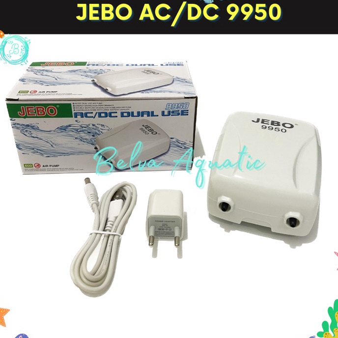 Cashback Aerator ACDC Jebo 995 2 Lubang Bisa Dicas Air Pump ACDC Pompa Udara Darurat Emergency Mati 