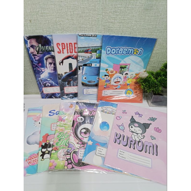 

Sampul Buku Fancy tebal karakter viral 10 dan 20 lembar (ukuran buku sidu biasa)