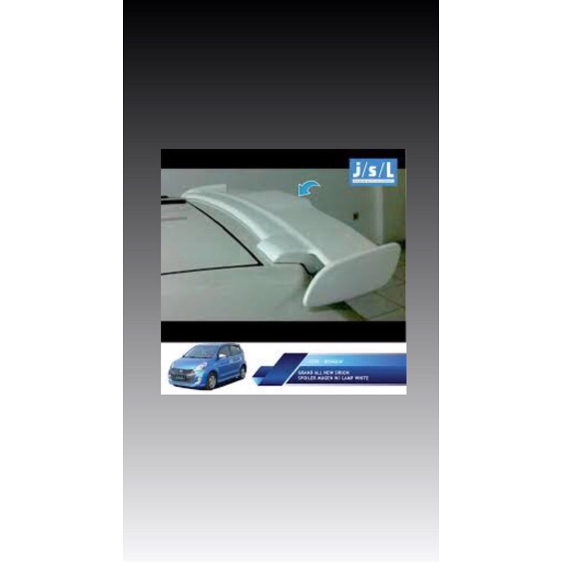 spoiler daihatsu sirion perodua myvi  dengan lampu bahann plastik