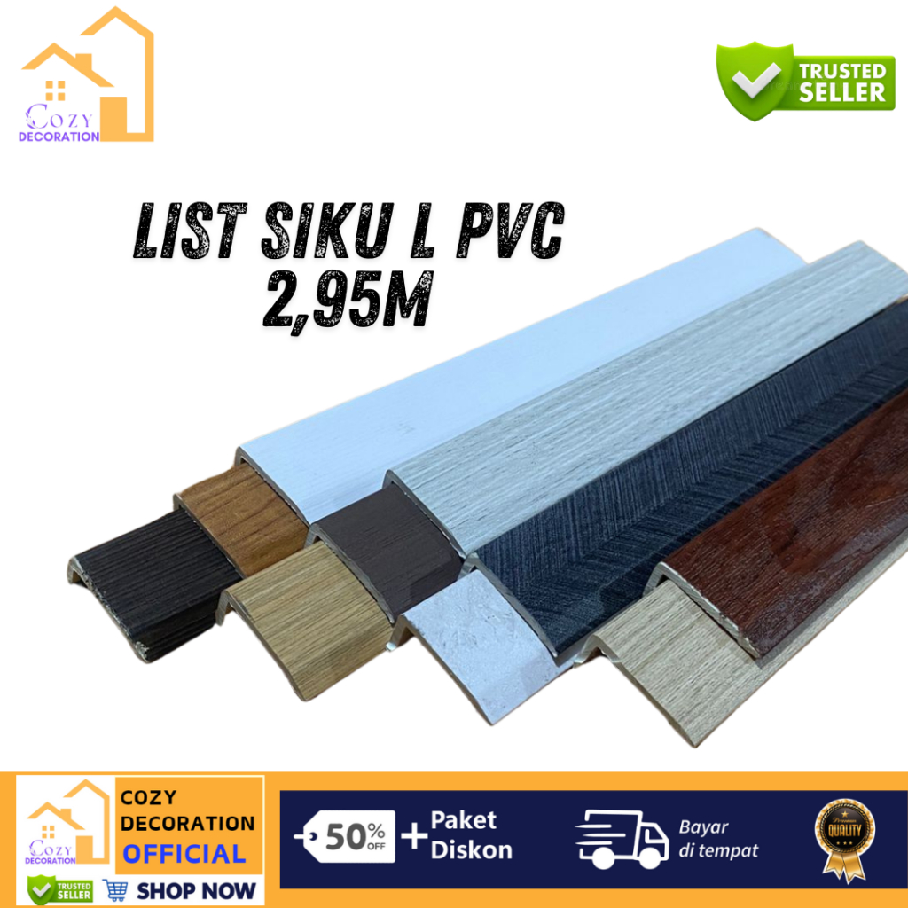 [ PROMO ] LIST WPC 2.95 METER | LIST SIKU L WPC | LIST WALLPANEL WPC | PENUTUP WALLPANEL WPC |