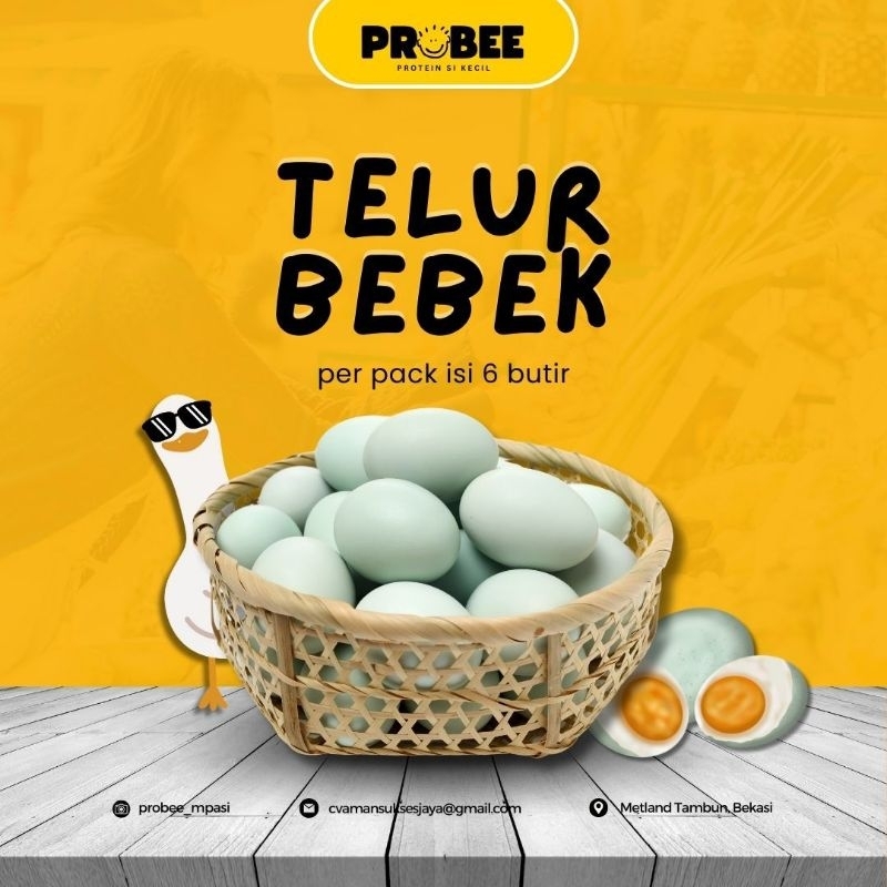 

PROMO 1 PACK ISI 6 TELUR BEBEK MENTAH SEGAR(PREMIUM)