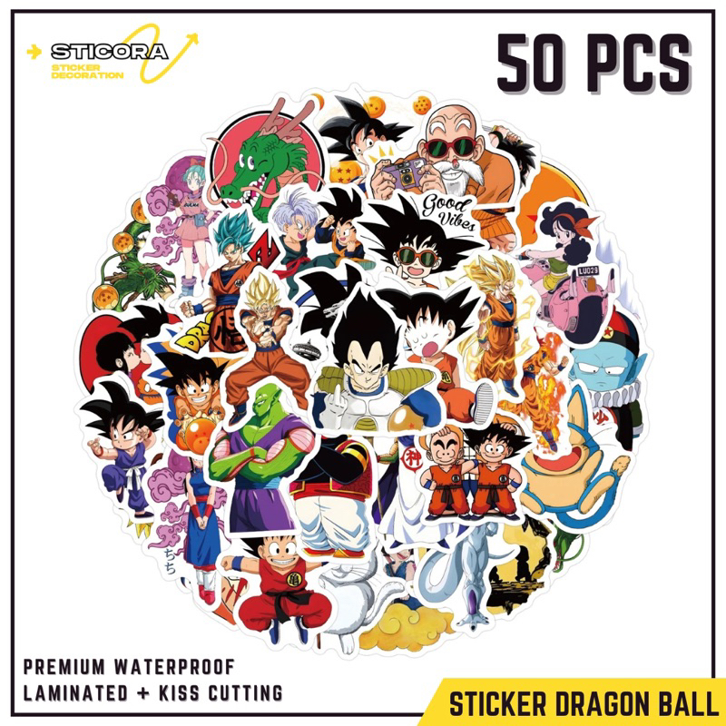 

[50 Pcs] Stiker Pack Dragon Ball Vinyl Waterproof Laminated Dekorasi Laptop Handphone Thumblr