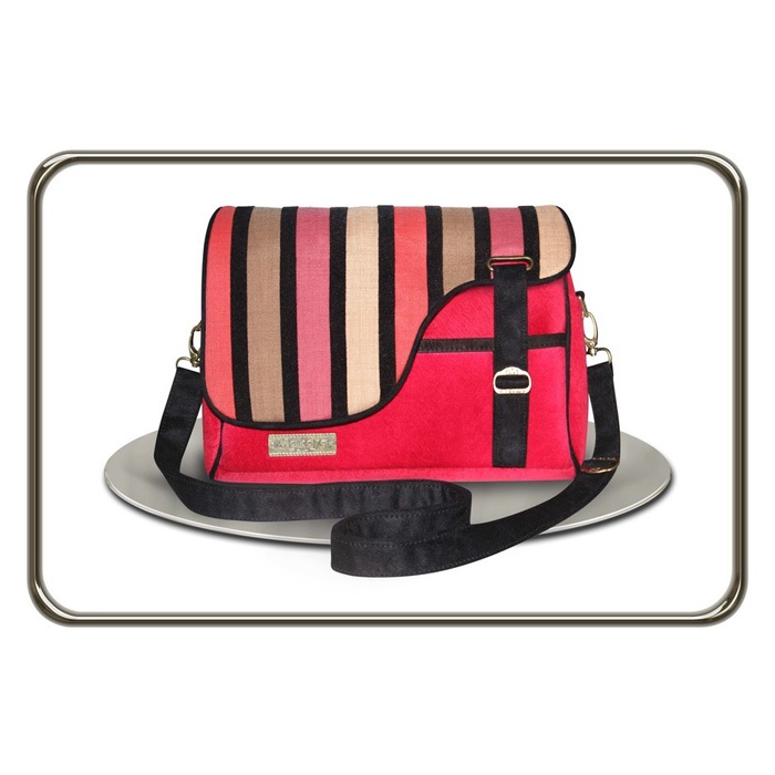 Tas Makara GBO Magenta Lines | Tas Wanita | Tas Selempang | Sgoulder Bag | Tas Makara | Tas Etnik