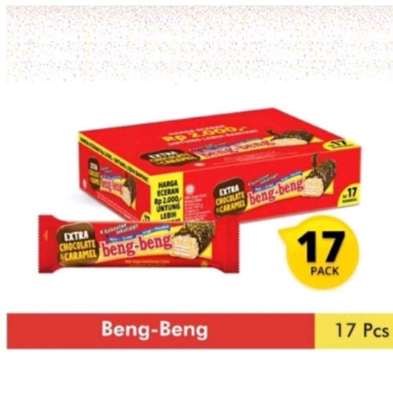 

Beng Beng Reguler 17pcs @25gr/ JAJAN / CEMILAN / COKLAT