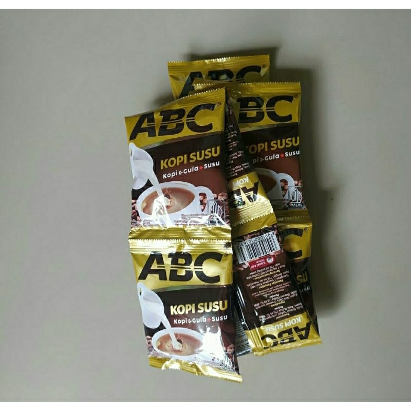 

Kopi ABC susu renceng isi 10 sachet