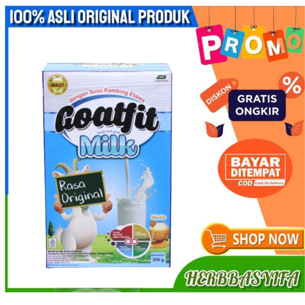 

Goatfit Milk | Goat fit Milk Susu Kambing Etawa Rasa Madu