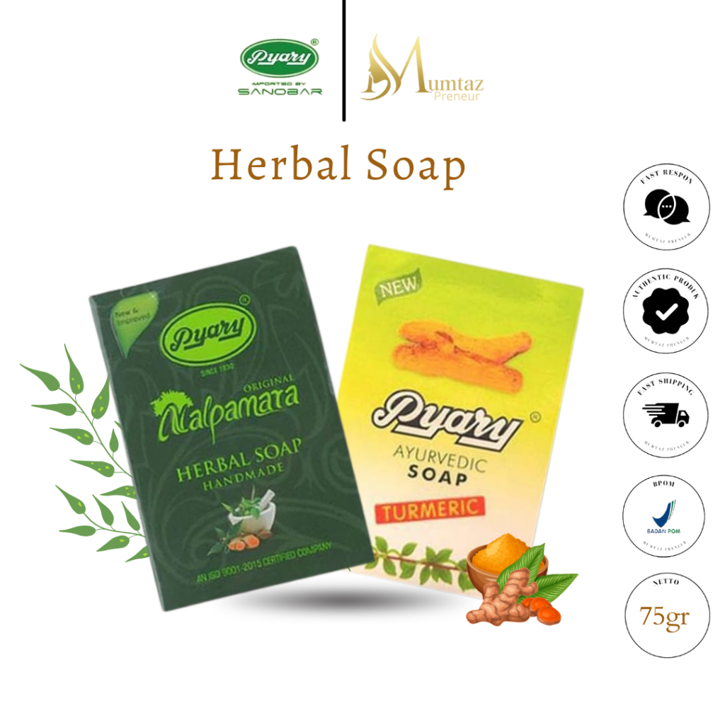 PYARY HERBAL SOAP PYARY NALPAMARA HERBAL SOAP AYURVEDIC TURMERIC SOAP HANDMADE