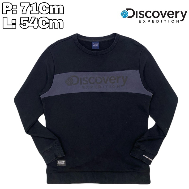 B207 Crewneck Outdoor Casual Discovery Expedition Hiking Baju Sweeter Lengan Panjang Pendaki Gunung 