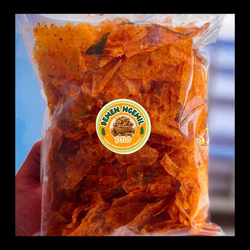 

1 Kilogram Keripik Kaca Pedas Daun Jeruk Demen Ngemil