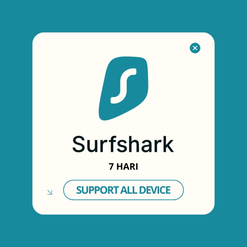 SURFSHARK VPN PREMIUM 7 HARI