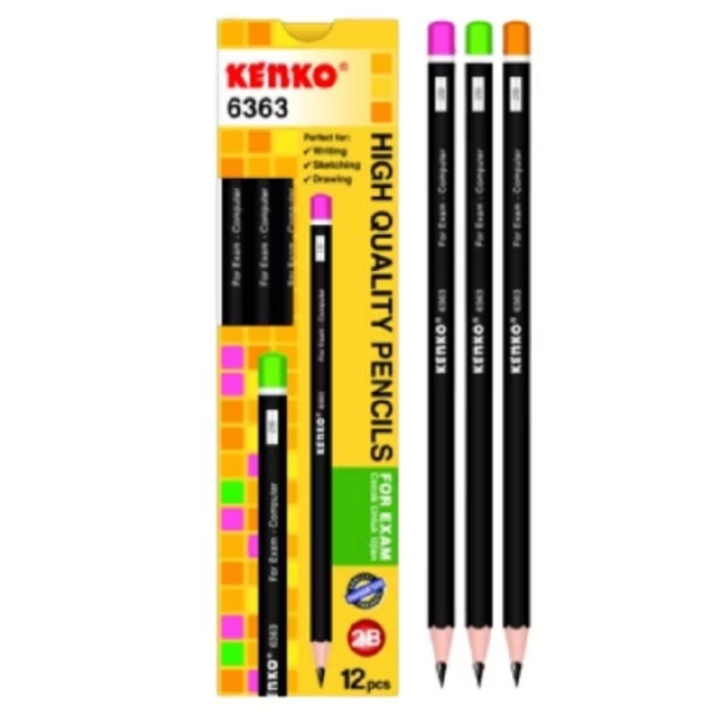 

Kenko Pensil 6363 Matte Black / Pensil Serut