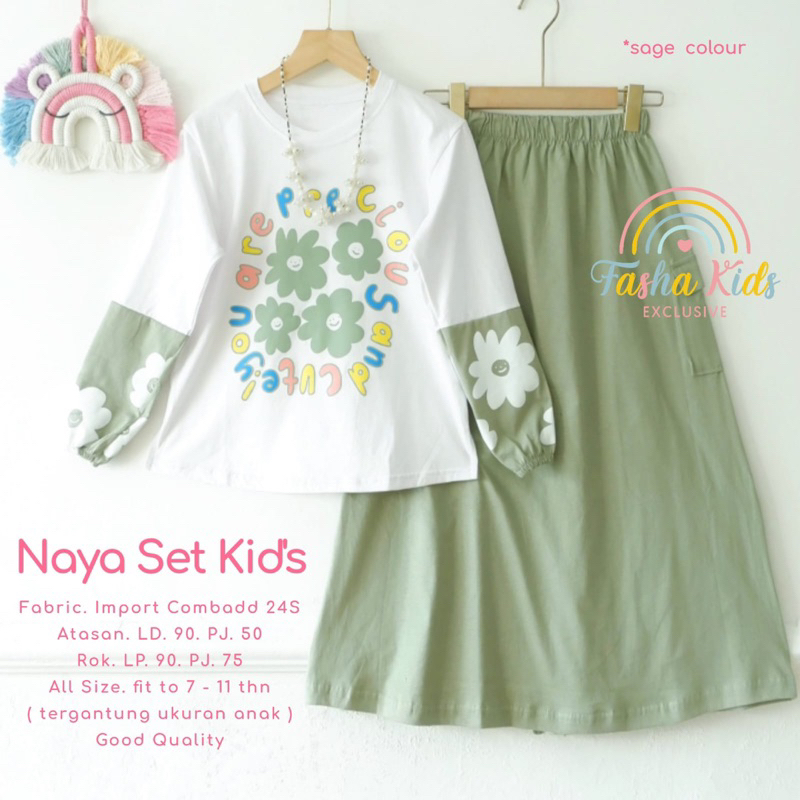 Sudah.Fashion  Naya Sakura Elisa Keyla Lisia Liza Delisa Cinamoral Kuromi Set Kids Setelan Kaos dan 