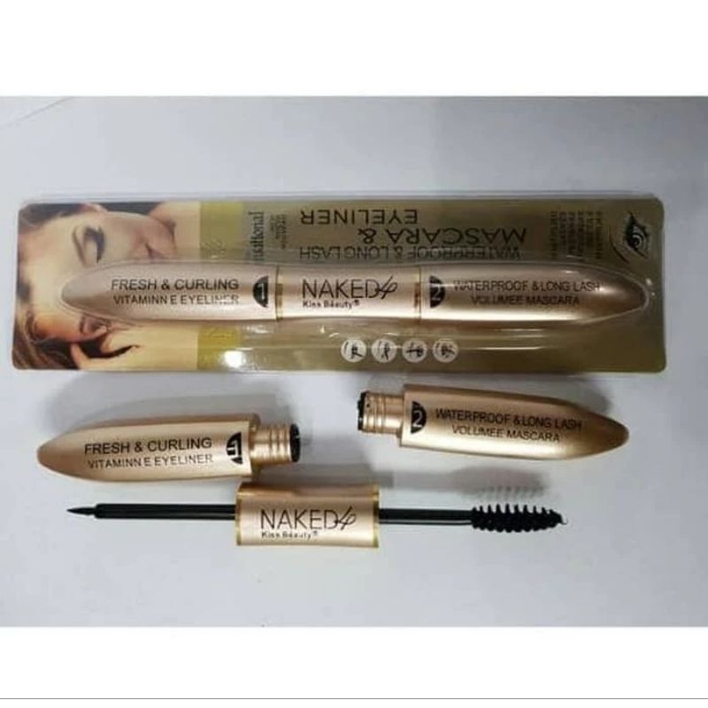 MASCARA+EYELINER 2IN1 WATERPROOF|MASCARA EYELINER REVLON 2IN1