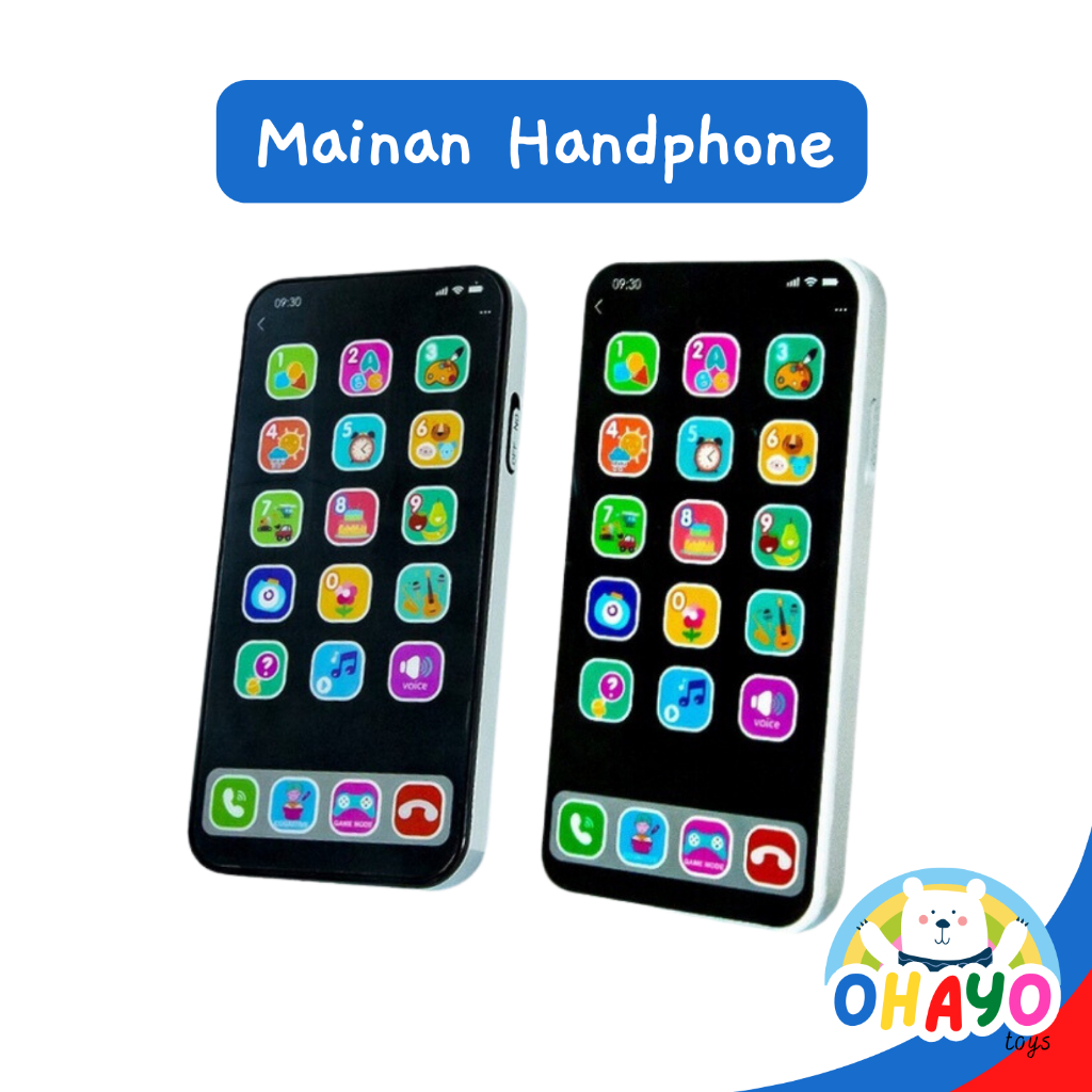 Mainan Musik Telepon Handphone Telfon Anak Bayi Smartphone HP Laki Laki Perempuan Bunyi Lampu