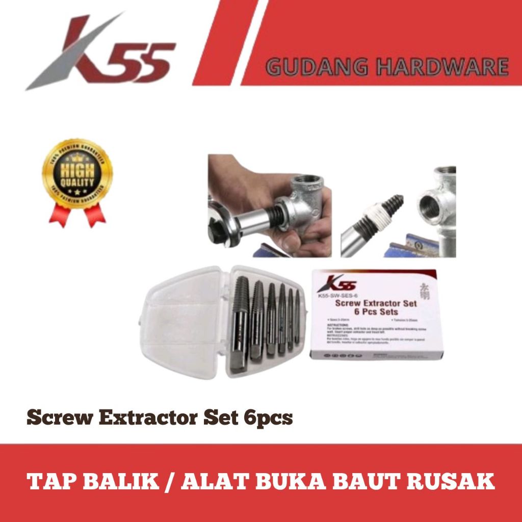 K55 tap balik / alat buka baut rusak jaminan asli original