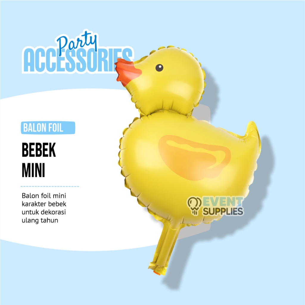Balon Foil Mini Bebek Perlengkapan Dekorasi Ulang Tahun