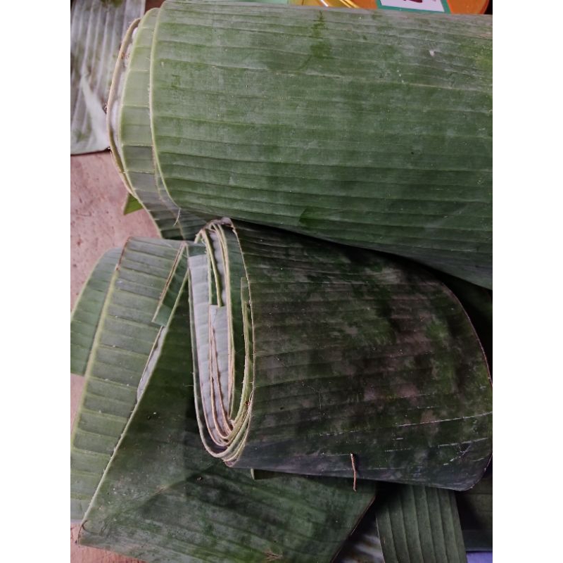 

Daun pisang segar buat bungkus nasi 1 kg