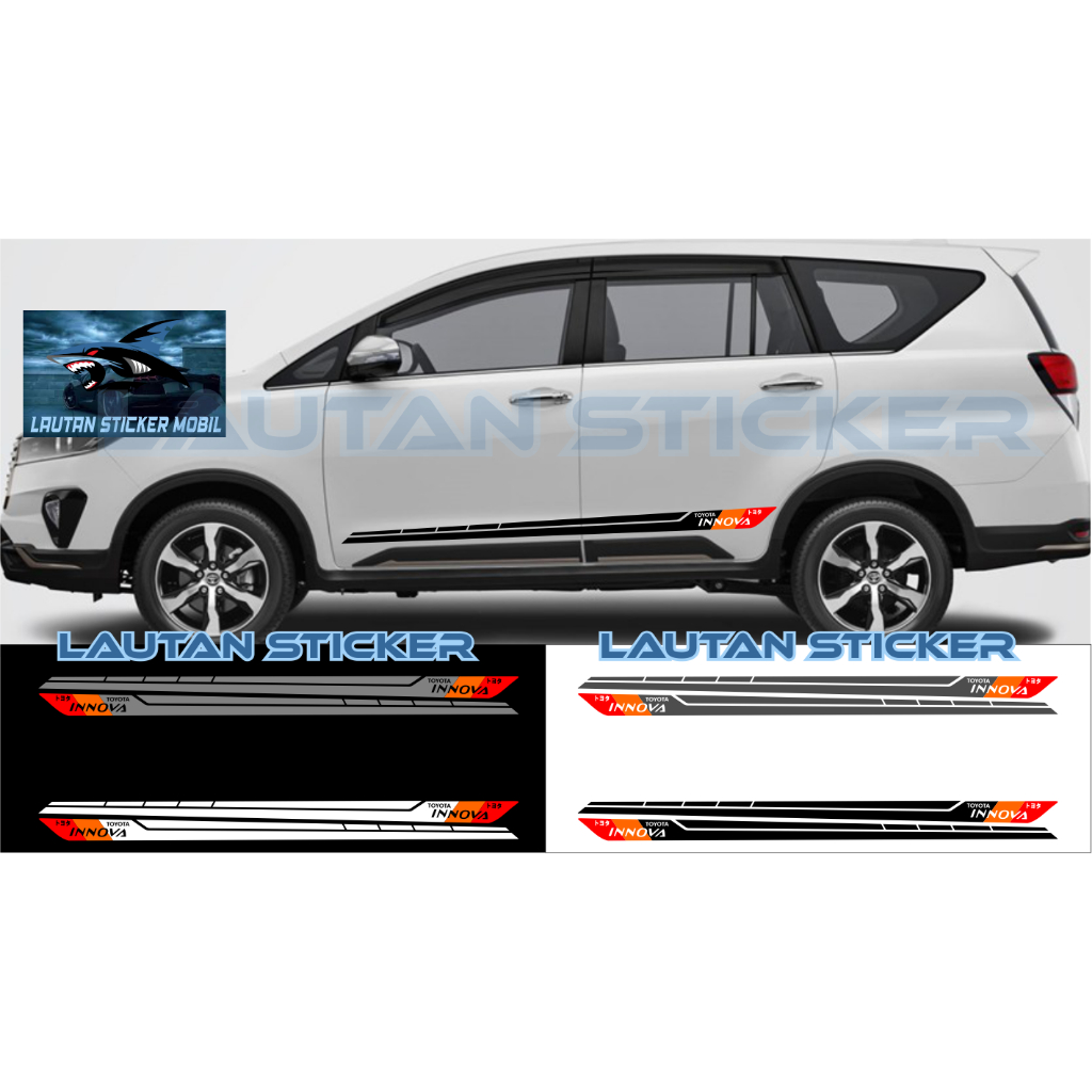 cutting stiker mobil toyota innova stiker list mobil innova