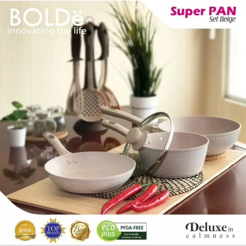 Bolde Set Wajan / Super Pan - Beige