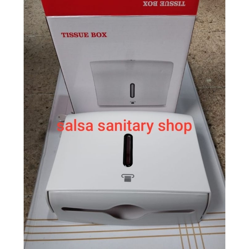 Tempat tissue / tempat tissue toilet / tempat tissue kotak putih