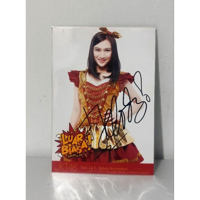 Photopack Legends JKT48 Melody + bertanda tangan di jamin original cocok buat koleksi