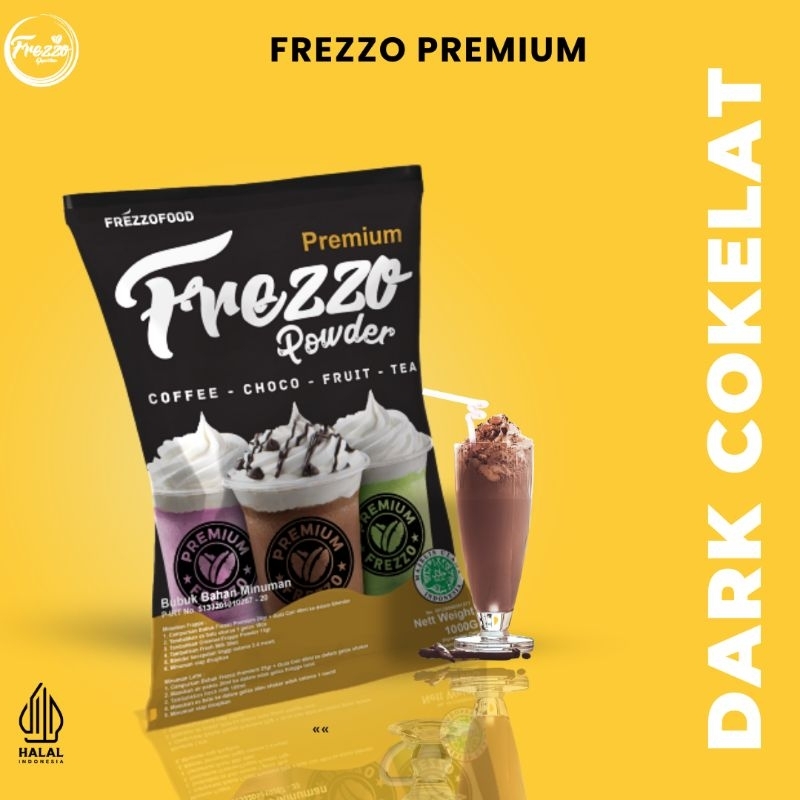 

Bubuk Minuman Rasa Coklat Dark Premium Frezzo 1kg / Minuman Murah dan Enak Frezzo Premium