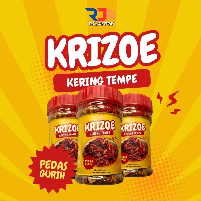 

Krizoe Kering Tempe Lauk/Cemilan Pedas Gurih