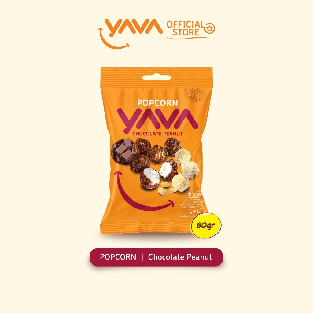 

YAVA Popcorn Chocolate Peanut & Sea Salt Caramel 60g