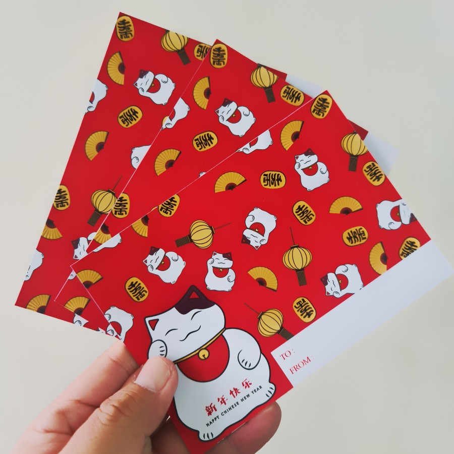 

10pcs Dus Imlek Cookies Sekat 25 uk. 4.5x4.5x3.5 cm " Lucky Cat