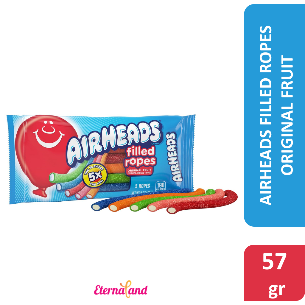 

Airheads Filled Ropes - permen rasa buah impor USA