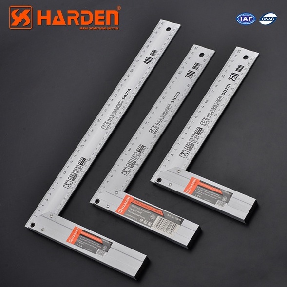 

Penggaris siku aluminium 25cm 3cm 4cm Professional Aluminum Try Square HARDEN KODE X9Z4