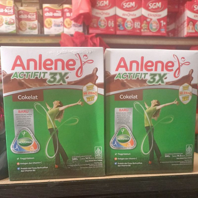 

anlene aktifit 3× cokelat 580gr