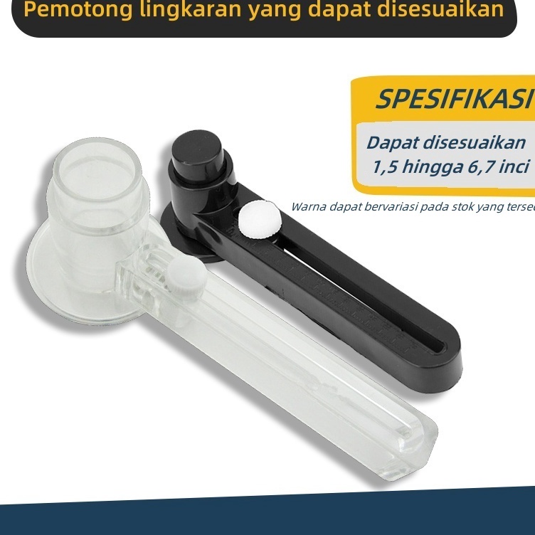 

Plastik Pemotong Lingkaran yang Dapat Disesuaikan untuk Pin Kancing circle cutter alat potong kertas KODE P4X4