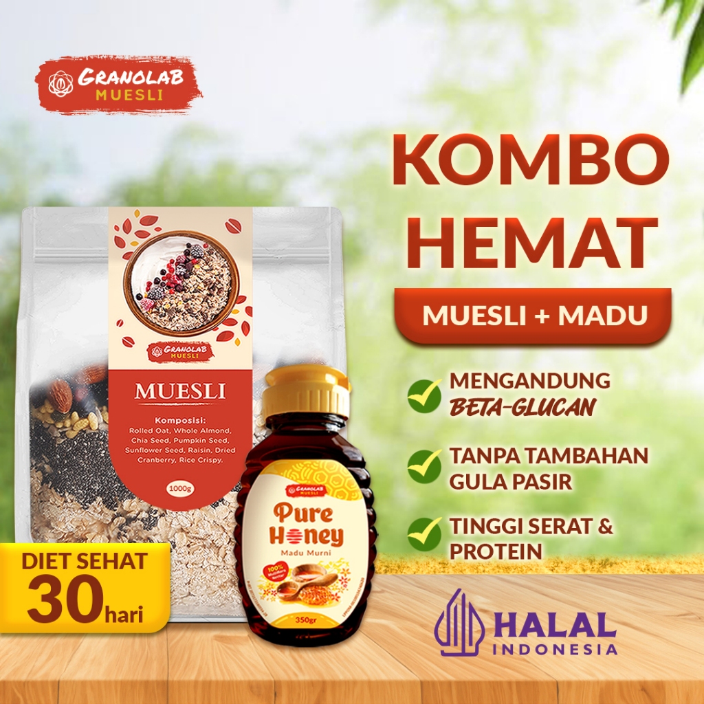 

Paket Bundling Muesli Fruit Seed dan Madu Hutan PURE HONEY | Kombo Hemat