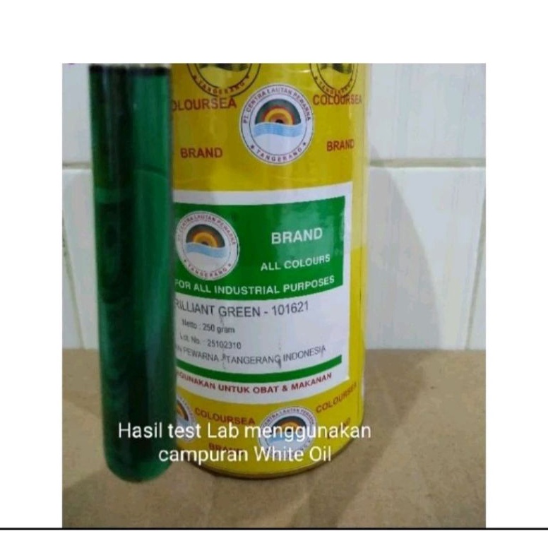 

Pewarna Minyak Warna Hijau Solvent Brilliant Green Coloursea 11621 KODE A7H3