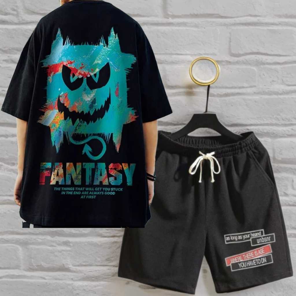 COD-STELAN PENDEK PRIA SIZE M,L,XL-SET DEWASA-PAKAIAN PRIA-SETELAN OVERSIZE-PAKAIAN DISTRO MURAH